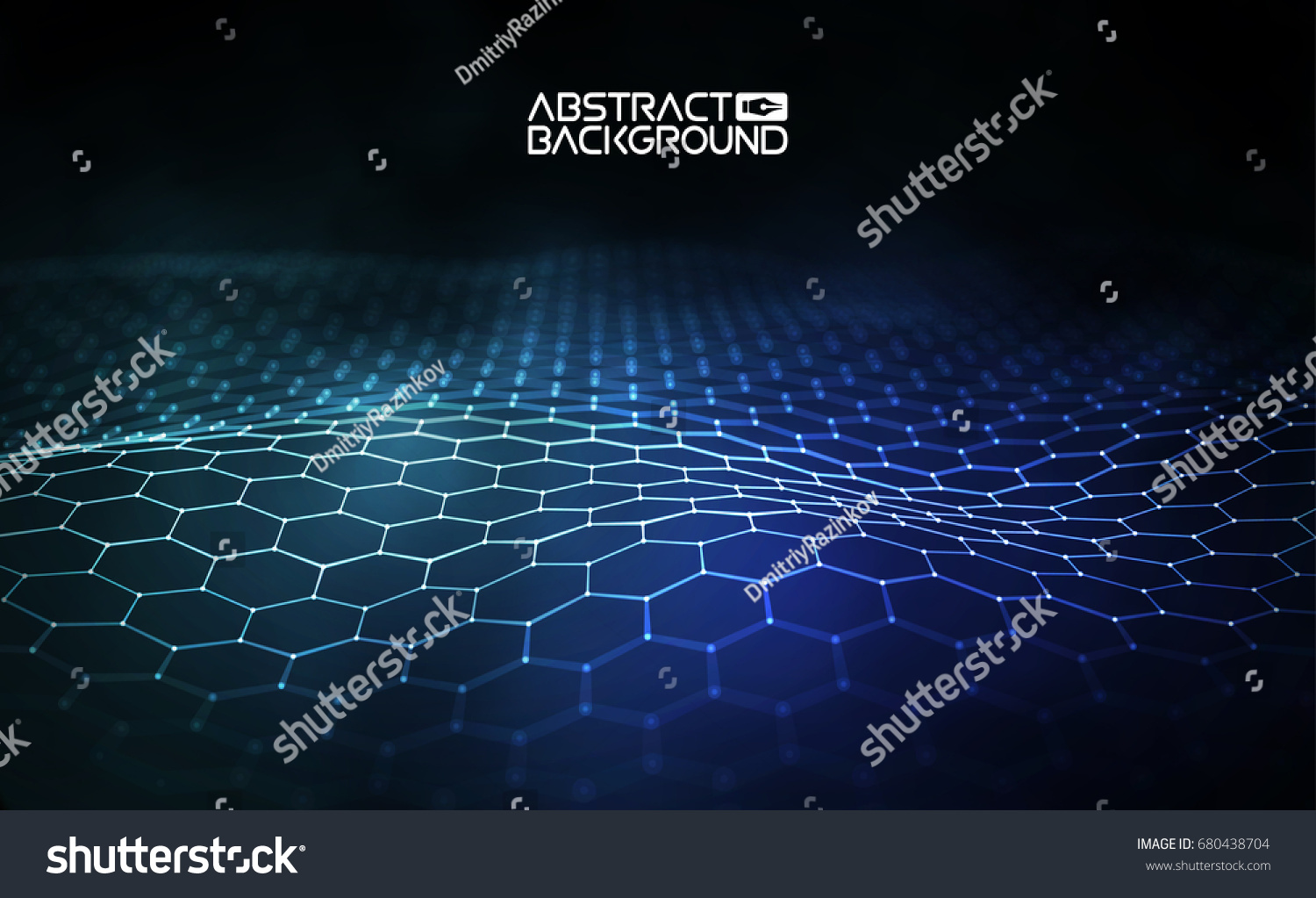 Futuristic hexagon vector illustration. Futuristic hexagon vector illustration. HUD element. Technology concept. 3d landscape. Big data.