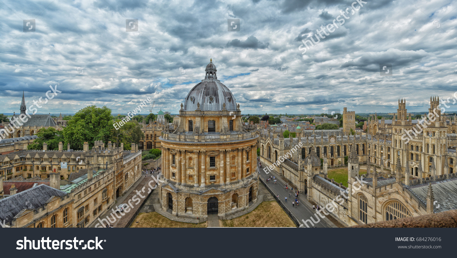 Radcliffe Camera as seen from the steeple of St. Mary's Church in Oxford