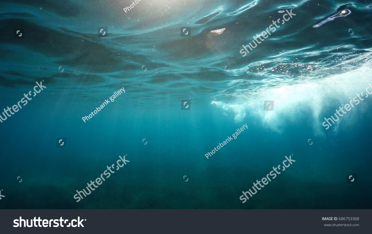 natural underwater surface background