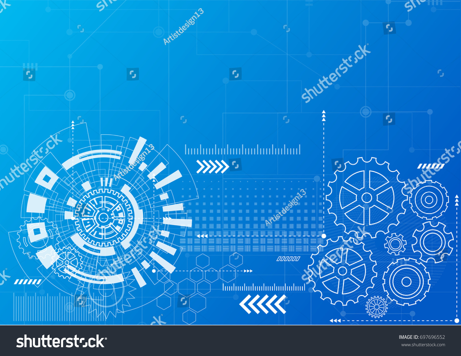 Abstract technology communication design innovation concept background. Vector illustration