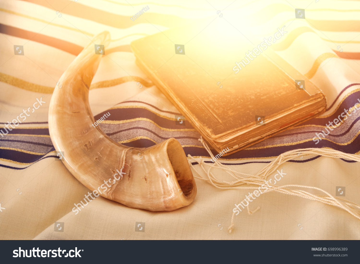 Abstract image of Prayer Shawl - Tallit  jewish religious symbol