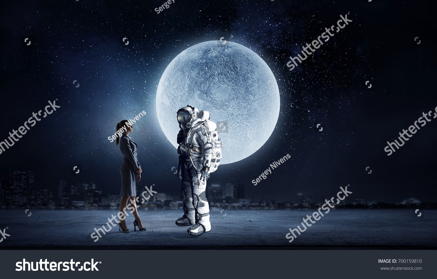 Space suit design. Mixed media