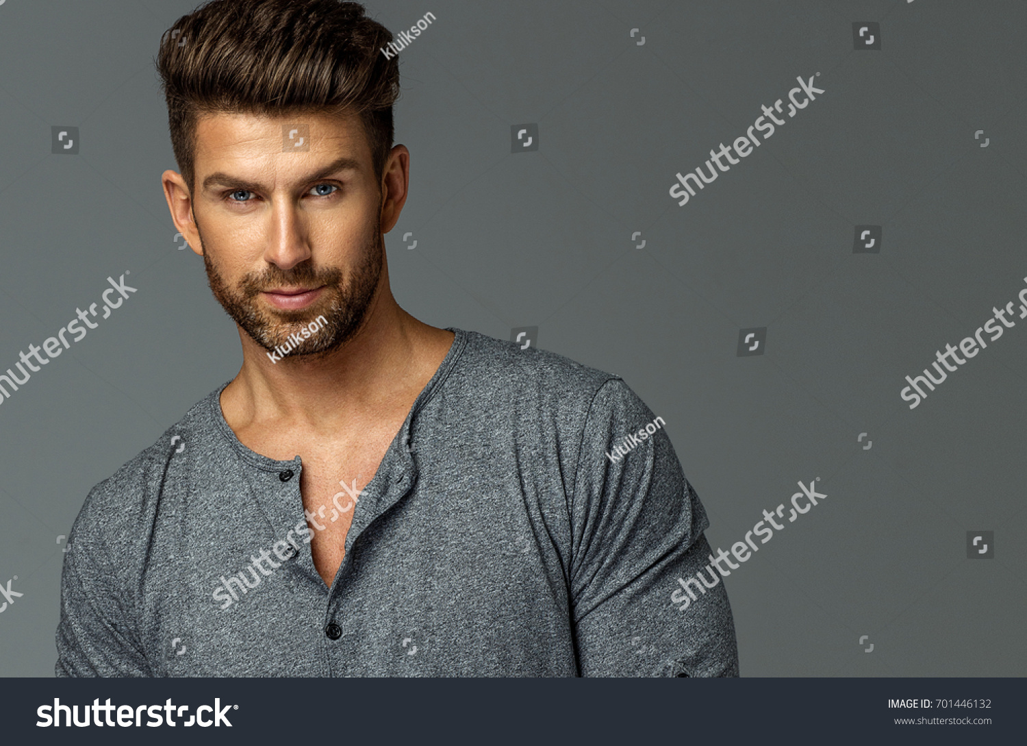 Portrait of attractive male model