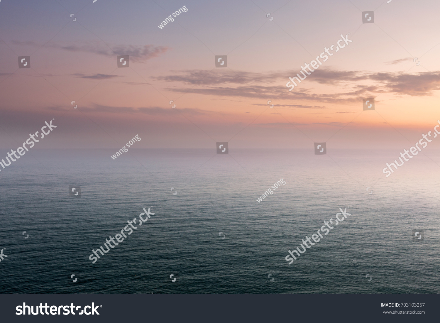 
China's Dalian coast  calm sea level