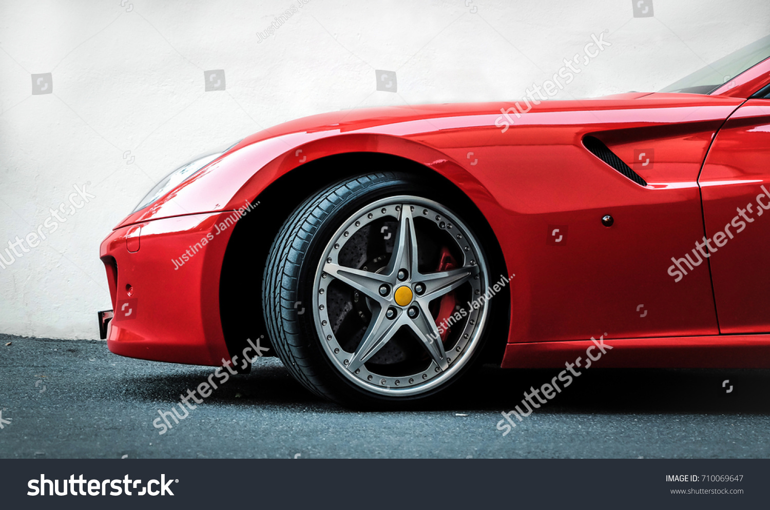 Red supercar