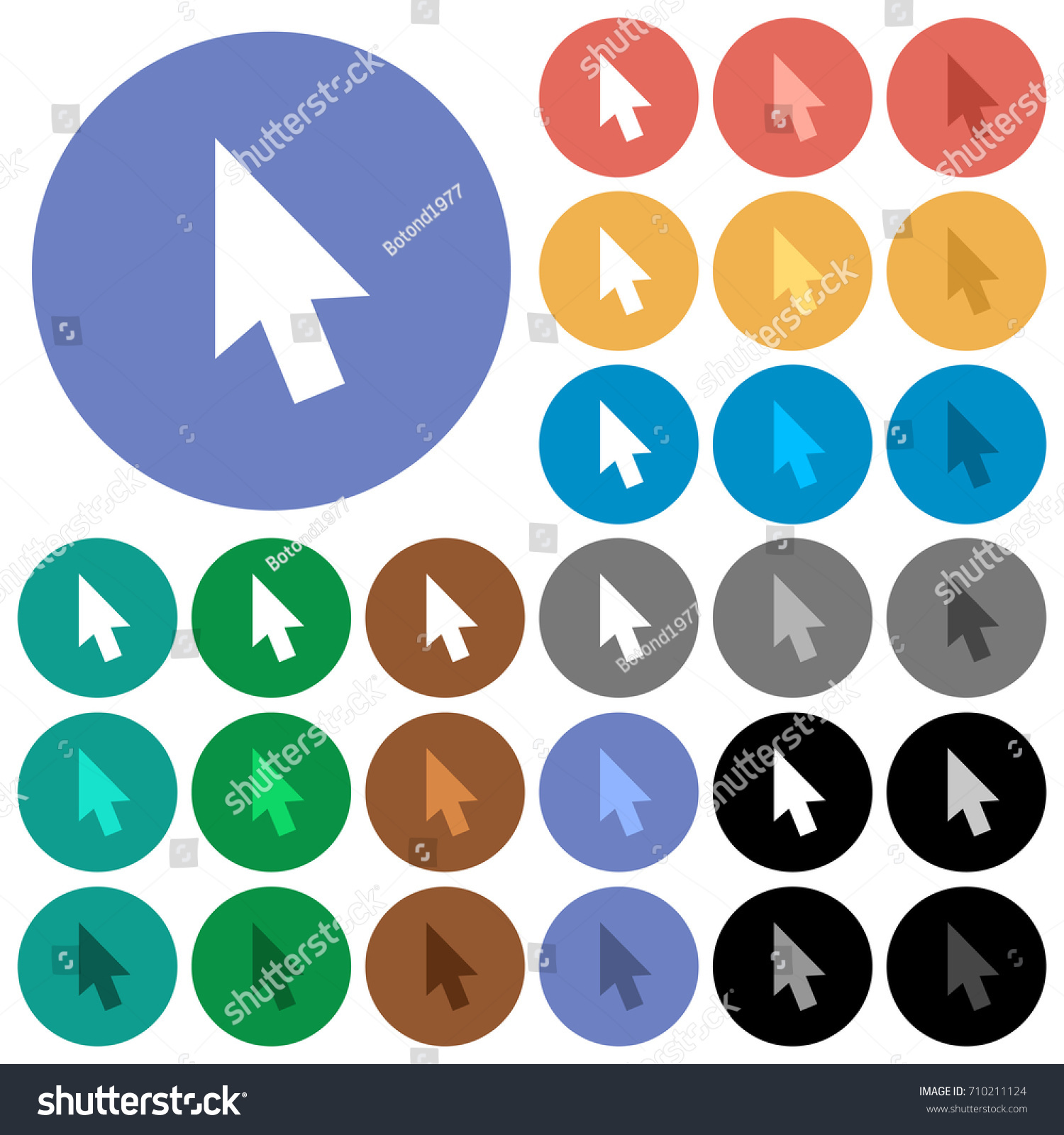 mousecursormulticoloredflaticonsonroundbackgroundsincludedwhite