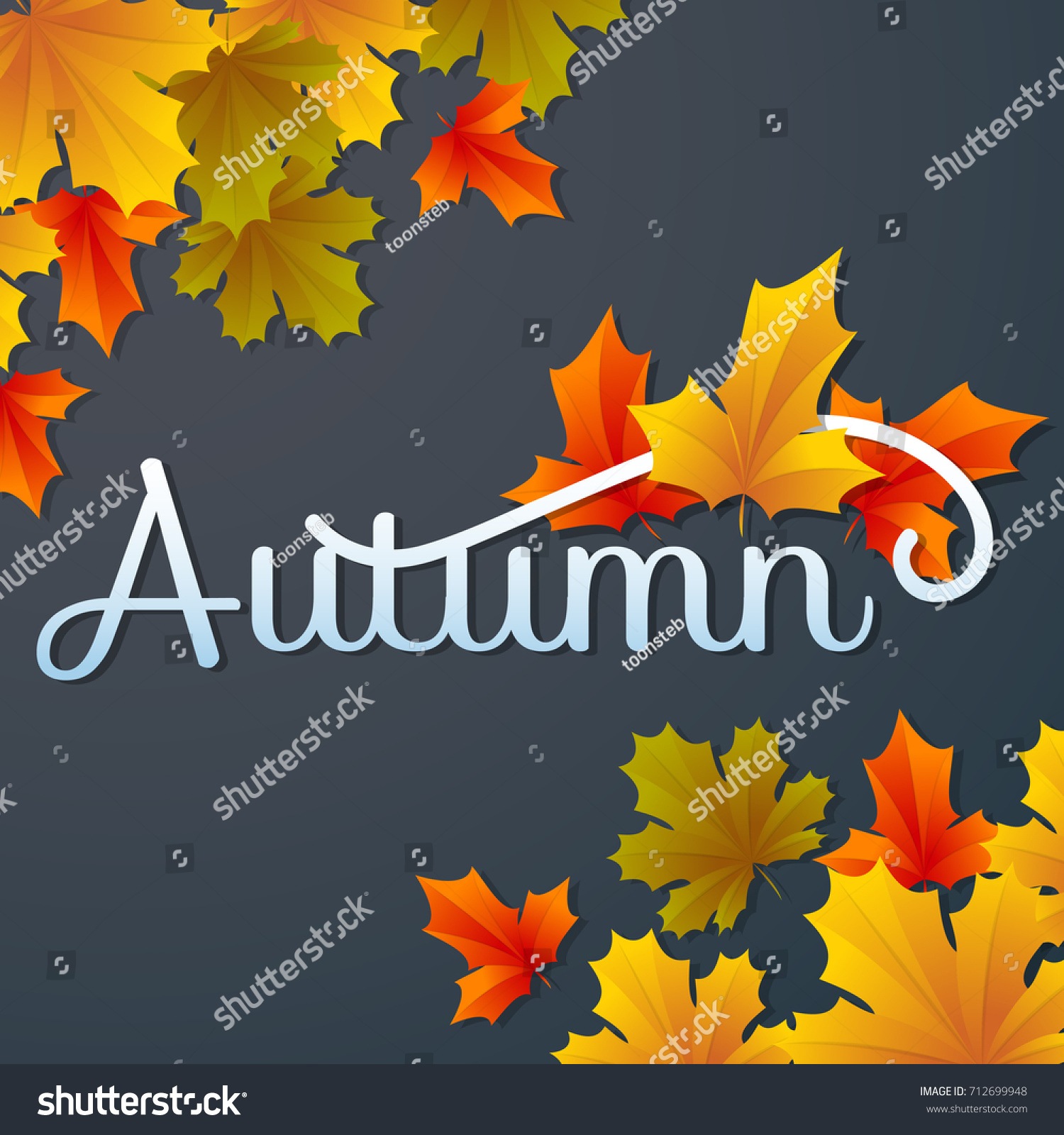 autumn sale template banner Vector background for banner  poster  flyer