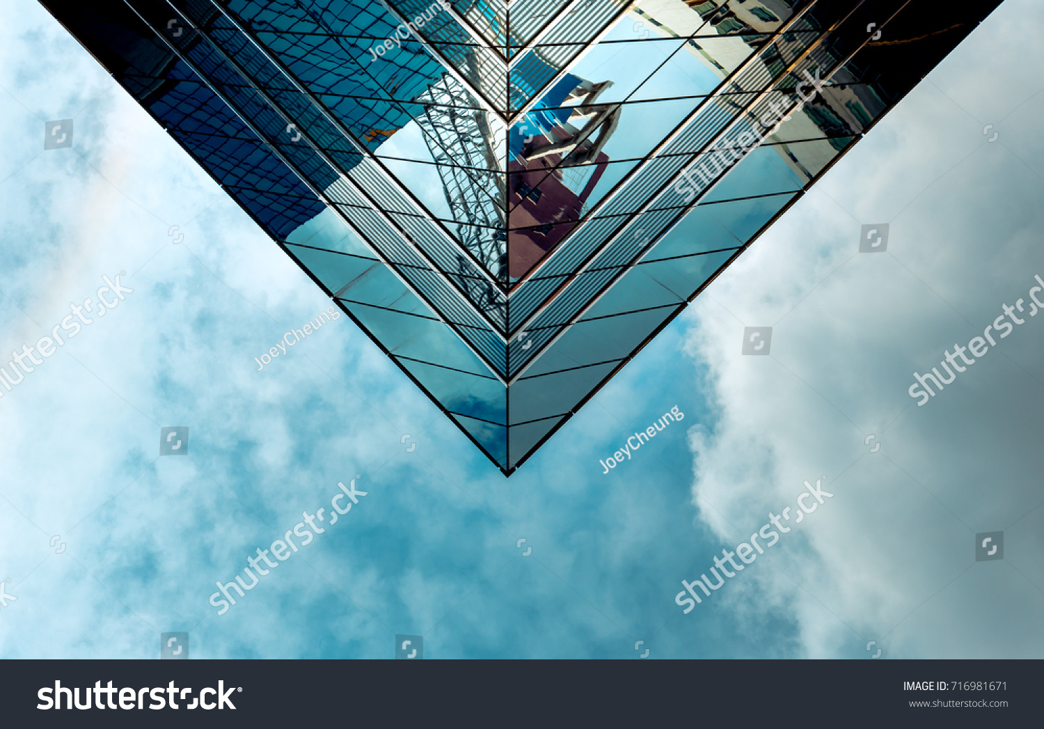 Office Building in Hong Kong  close up