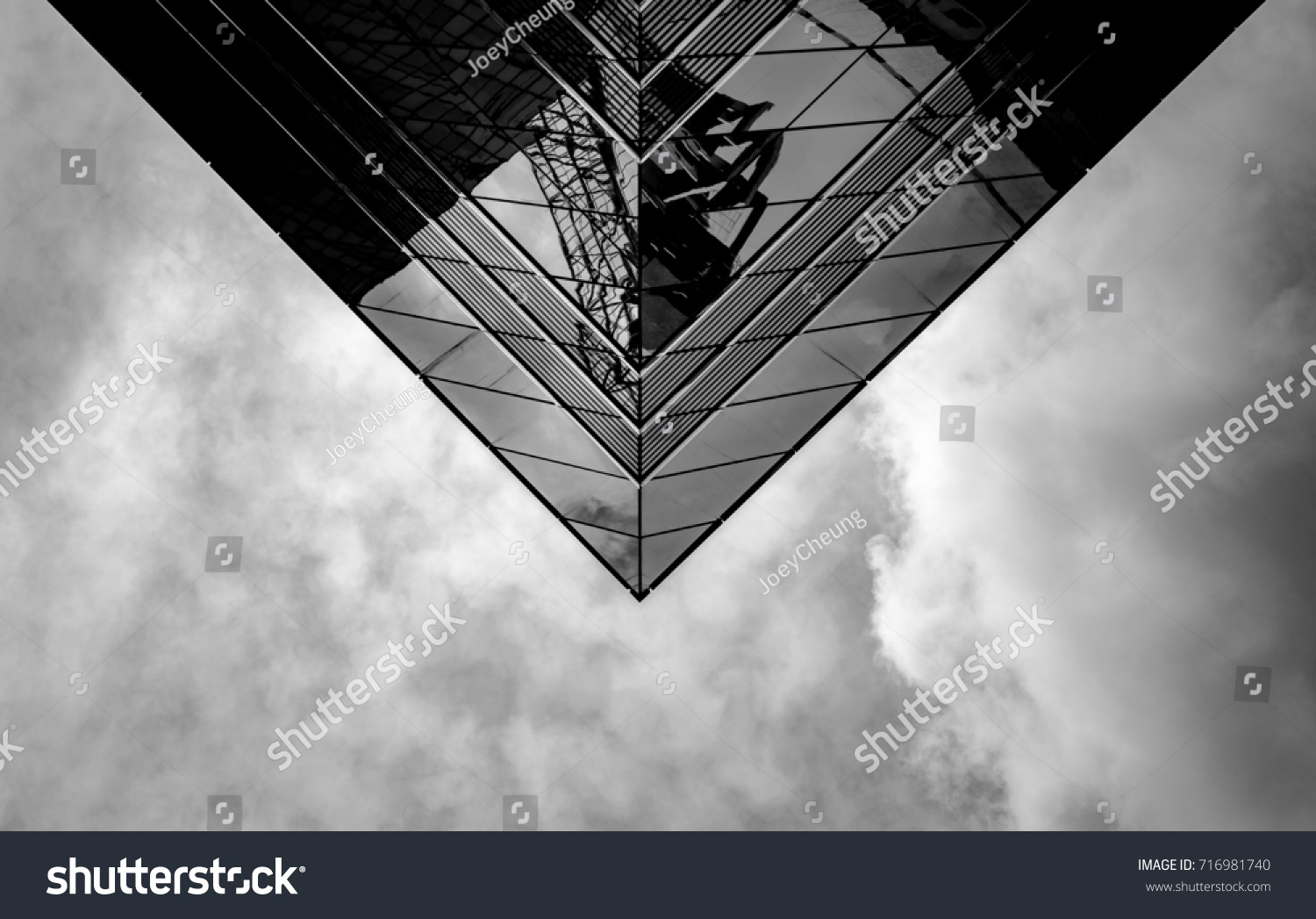 Office Building in Hong Kong  close up