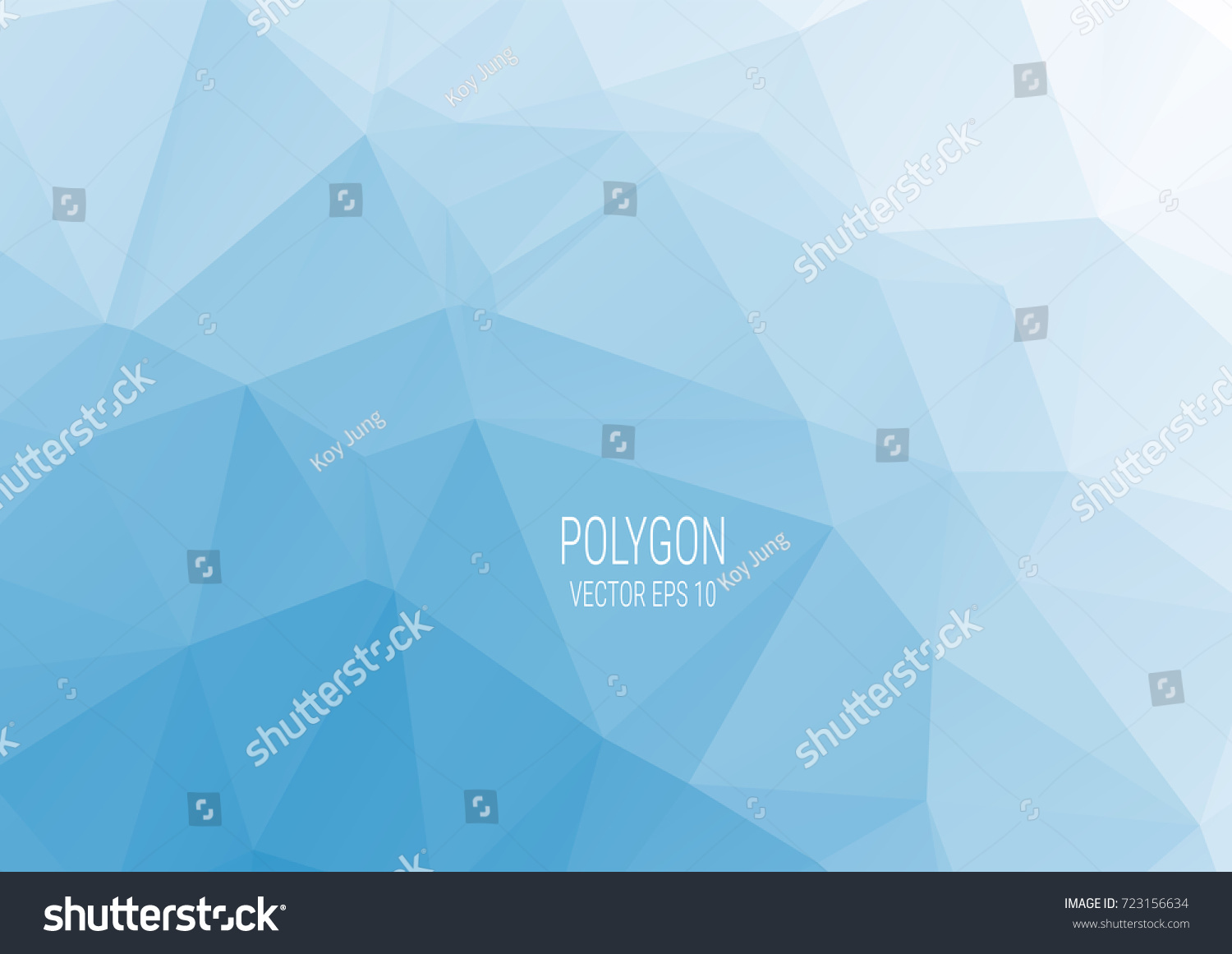 Blue polygon with geometric dots and lines construction structure business website background