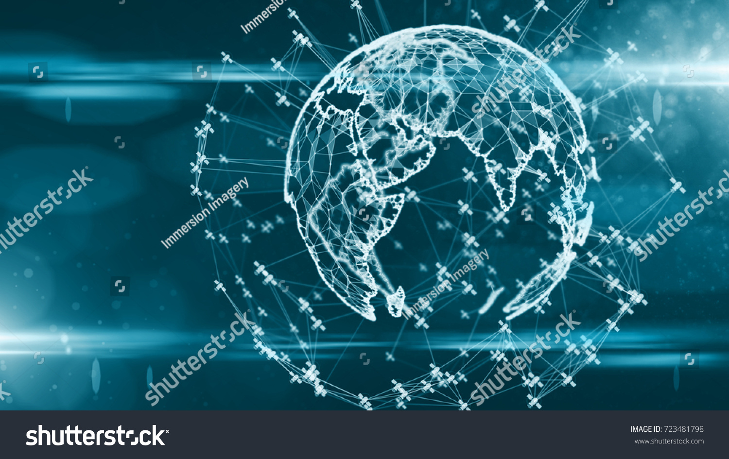 3D rendering GPS location services IoT cloud computing data sharing global network