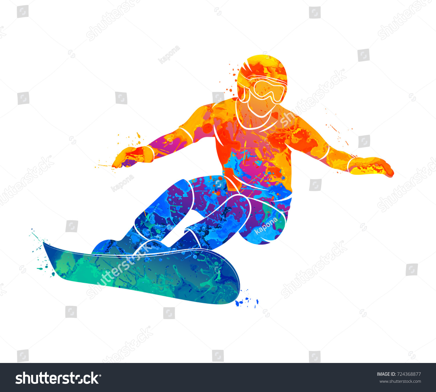 snowboarder jumping sport