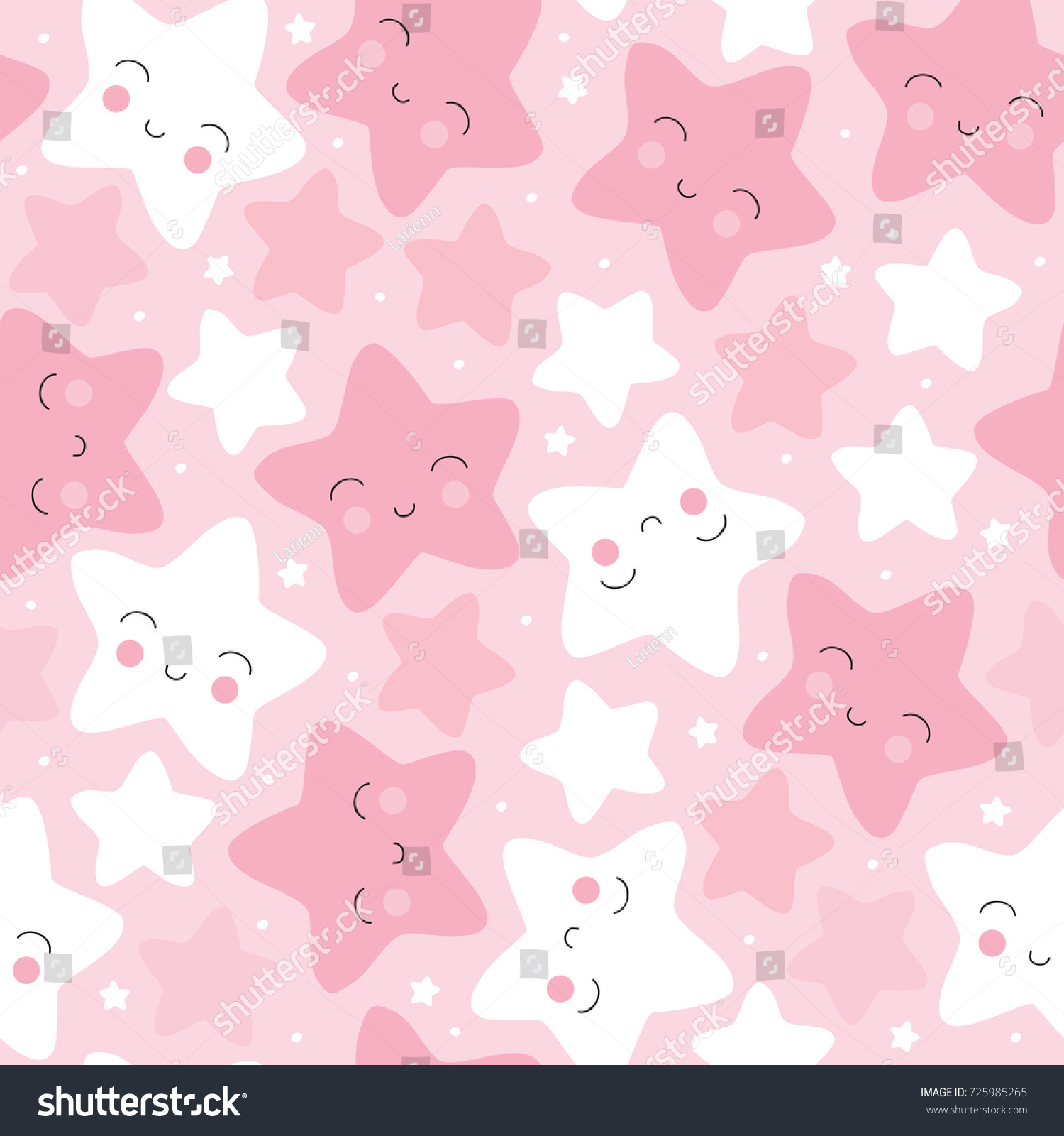 seamless pastel star pattern vector illustration