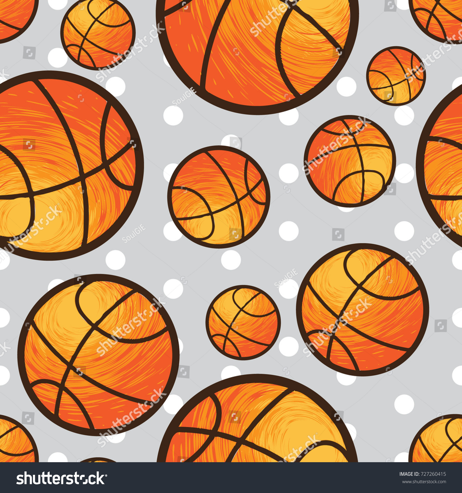 basketball vector  basketball seamless pattern  basketball background texture