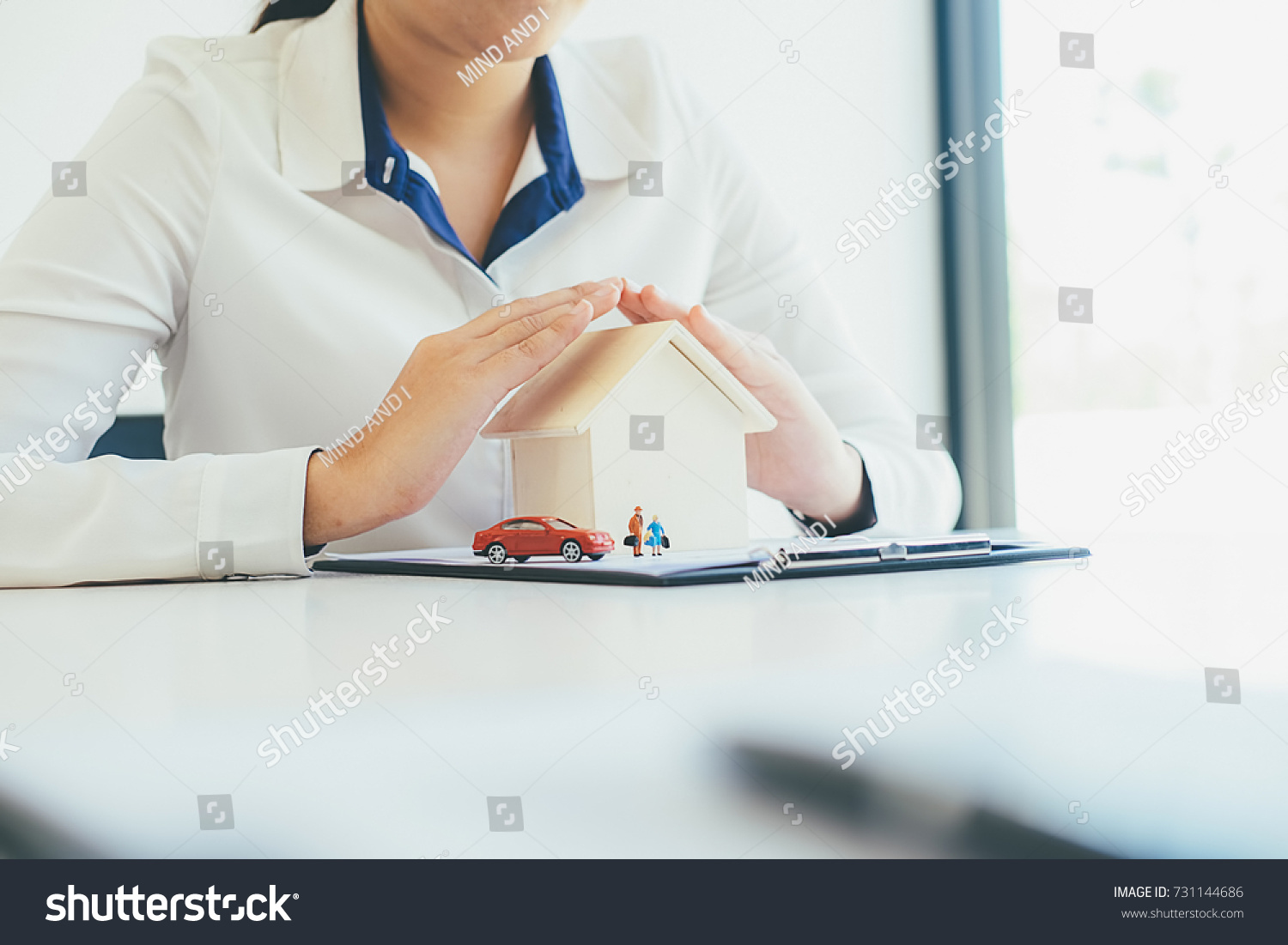 Insurance Home House Life Car Protection Protect Concepts