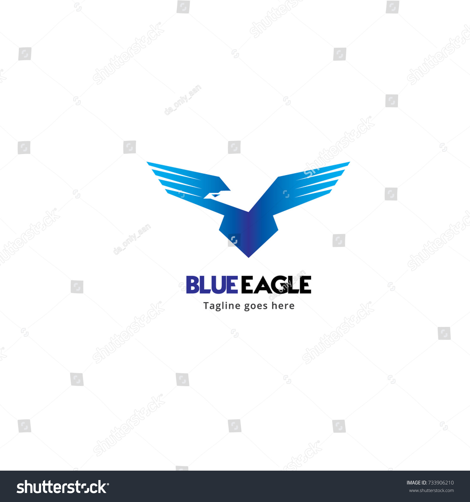 Blue Eagle Logo Template_站酷海洛_正版图片_视频_字体_音乐素材交易平台_站酷旗下品牌