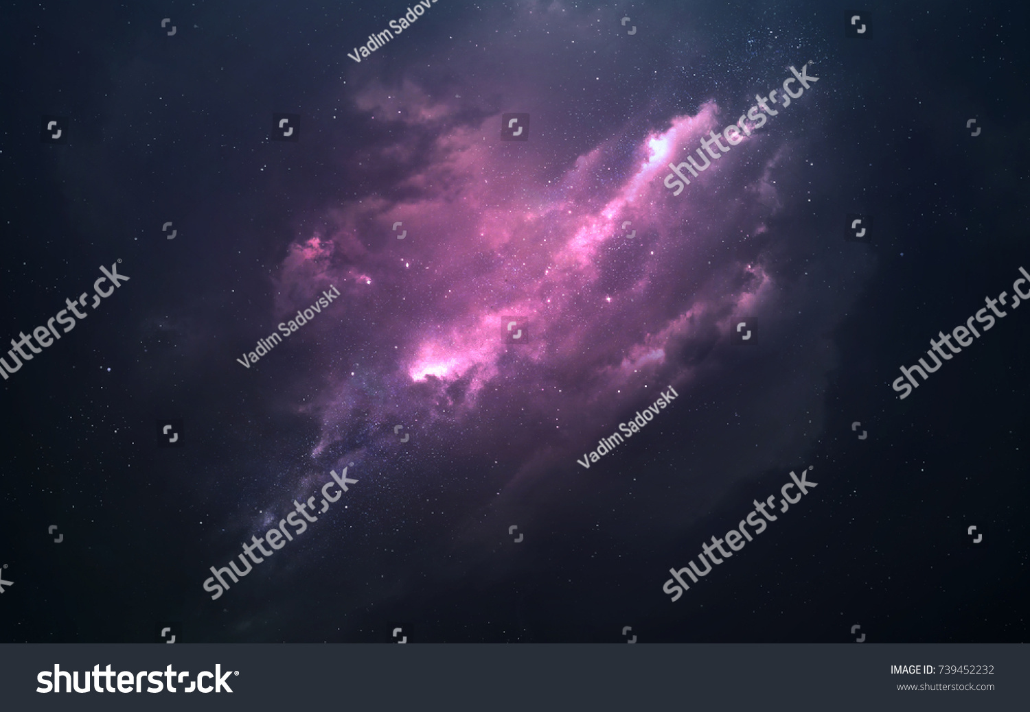 Nebula somewhere in Milky way. Deep space image science fiction fantasy in high resolution ideal for wallpaper and print. Elements of this image furnished by NASA