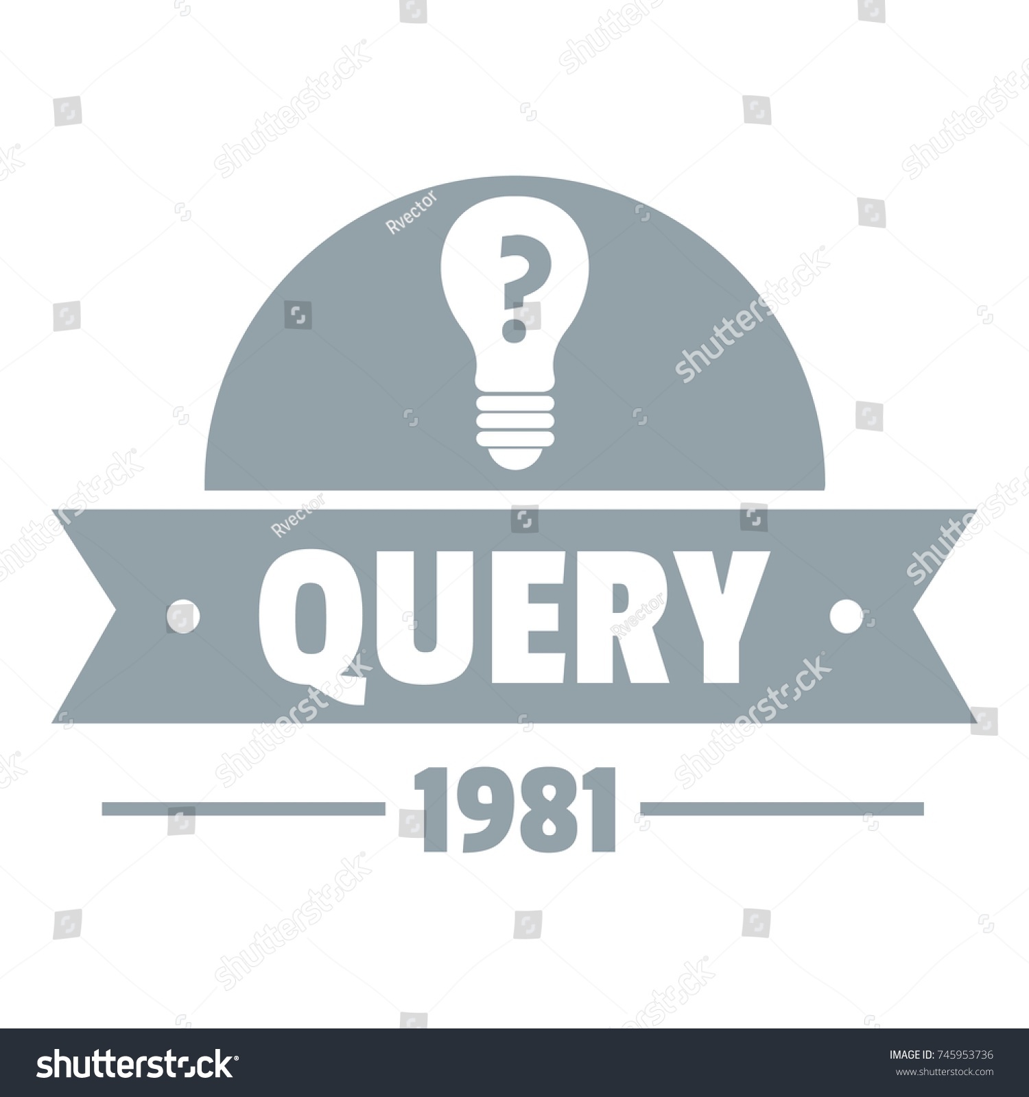 Query logo. Simple illustration of query vector logo for web_站酷海洛_正版图片 ...