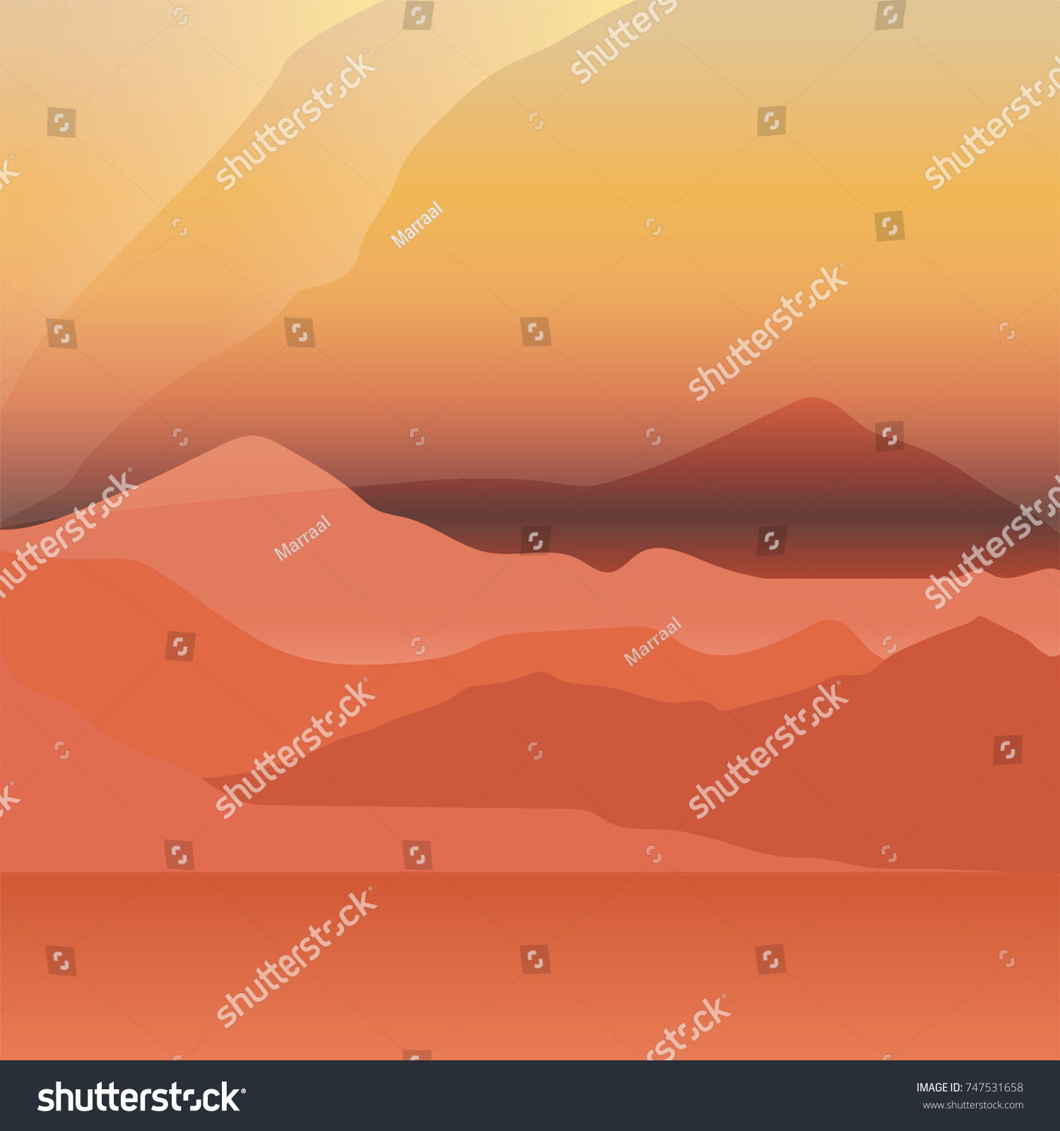 vast sandy landscape of desert