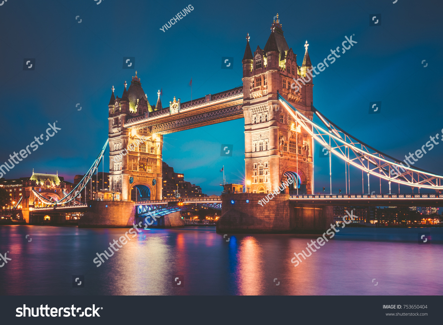 Tower Bridge at night