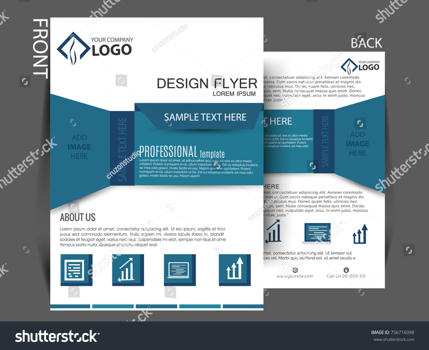 Business Brochure Vector Flyer Design Leaflets a4 Template._站酷海洛_正版图片 ...
