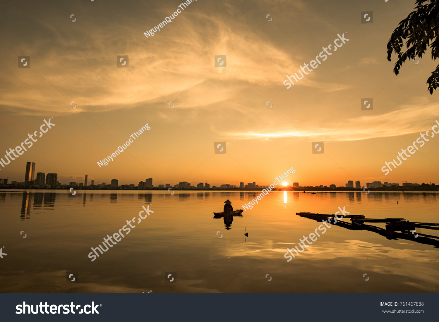 Sunset Over Hanoi's Ho Tay (West Lake)