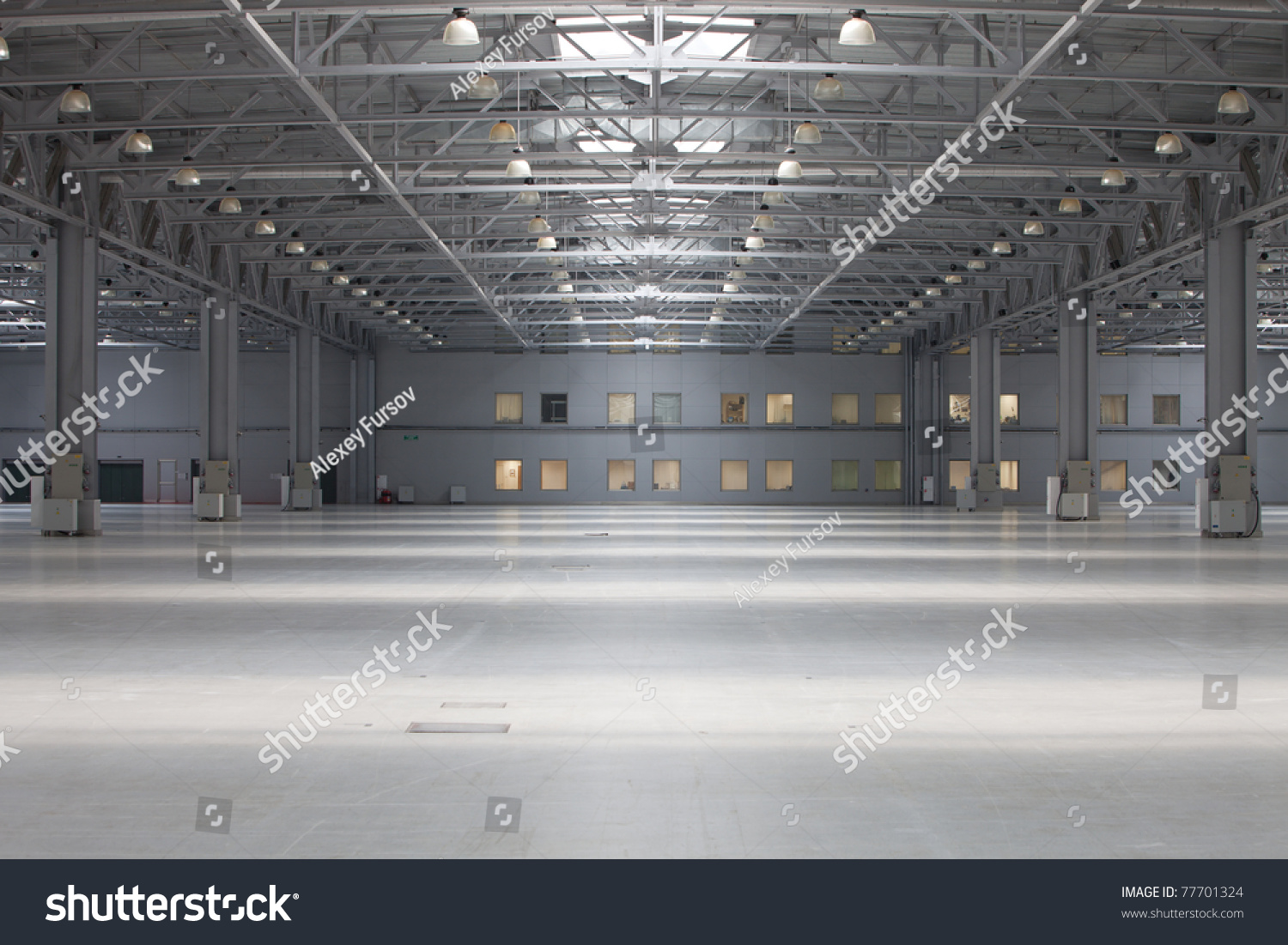 Large modern empty storehouse
