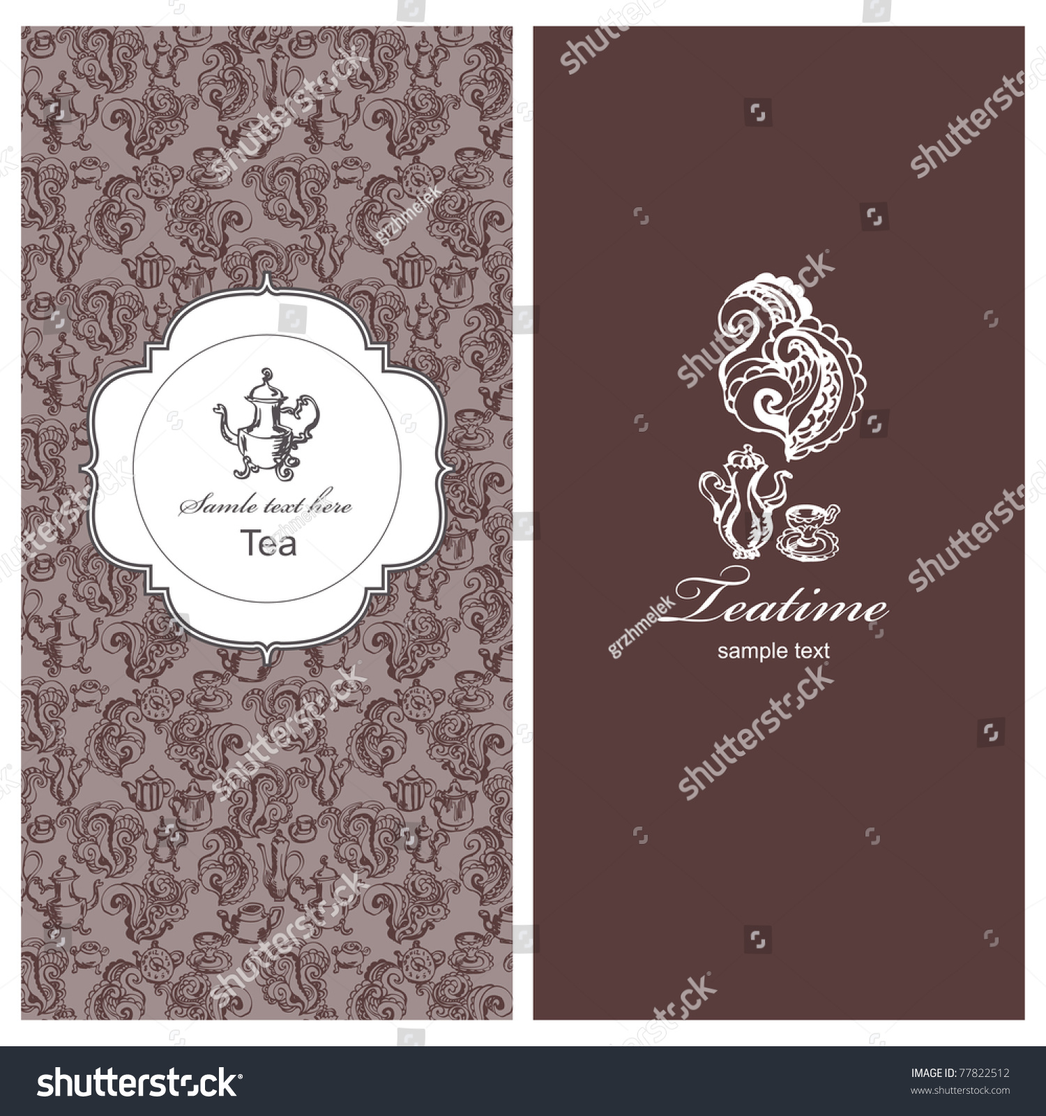 Teatime vintage banners