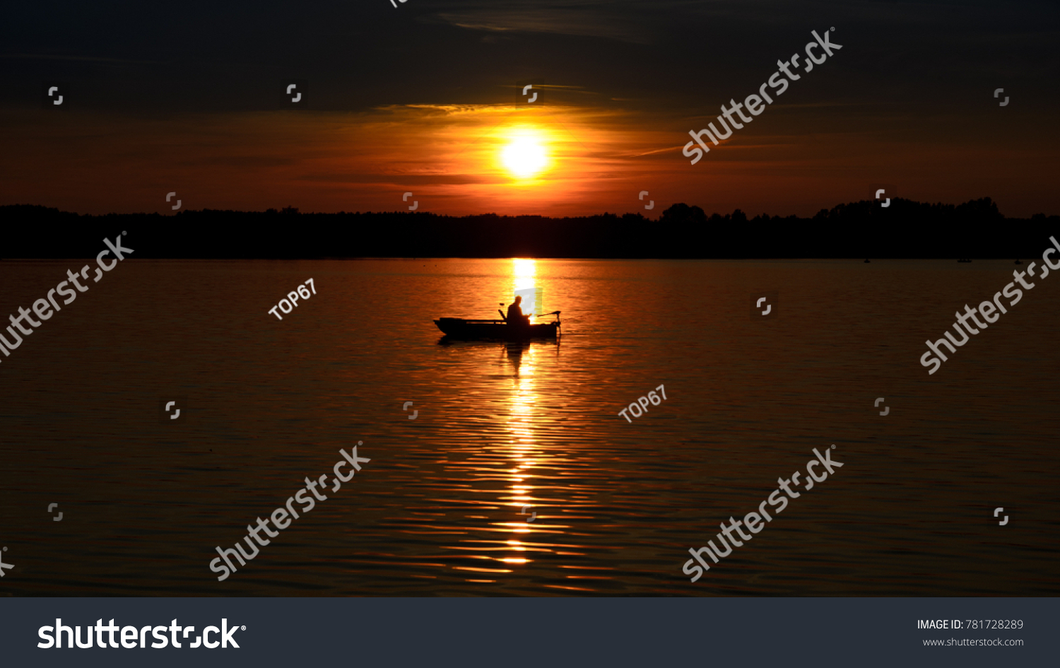 Sunset on the lake