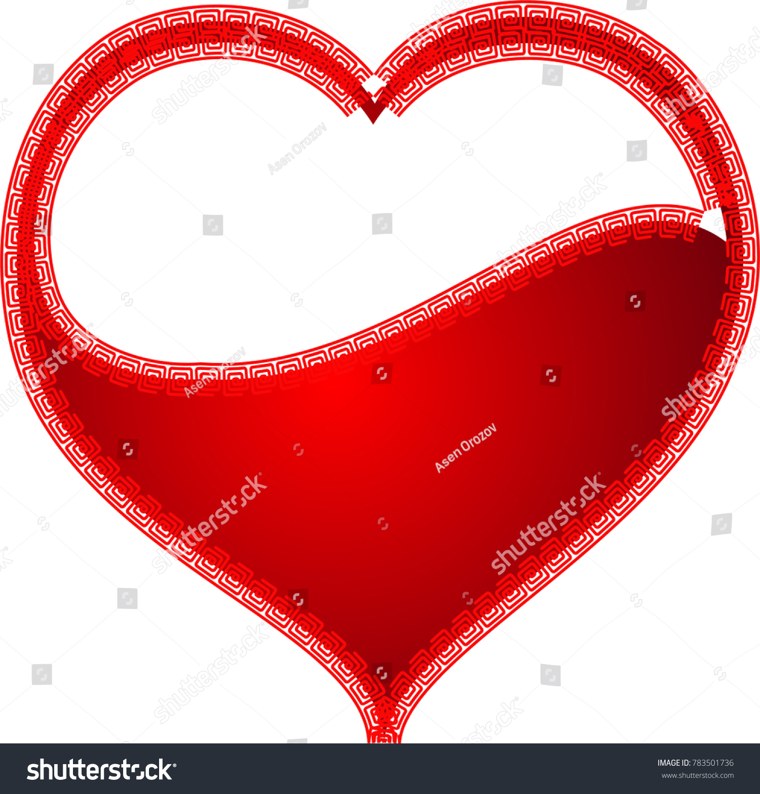 redheartvalentinelovelogovector