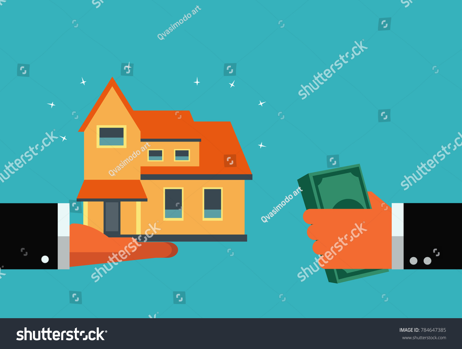 Mortgage concept. Money and house. Saving and investing money concept. Future financial planning concept. Insurance  credit cards  mortgages and banking service