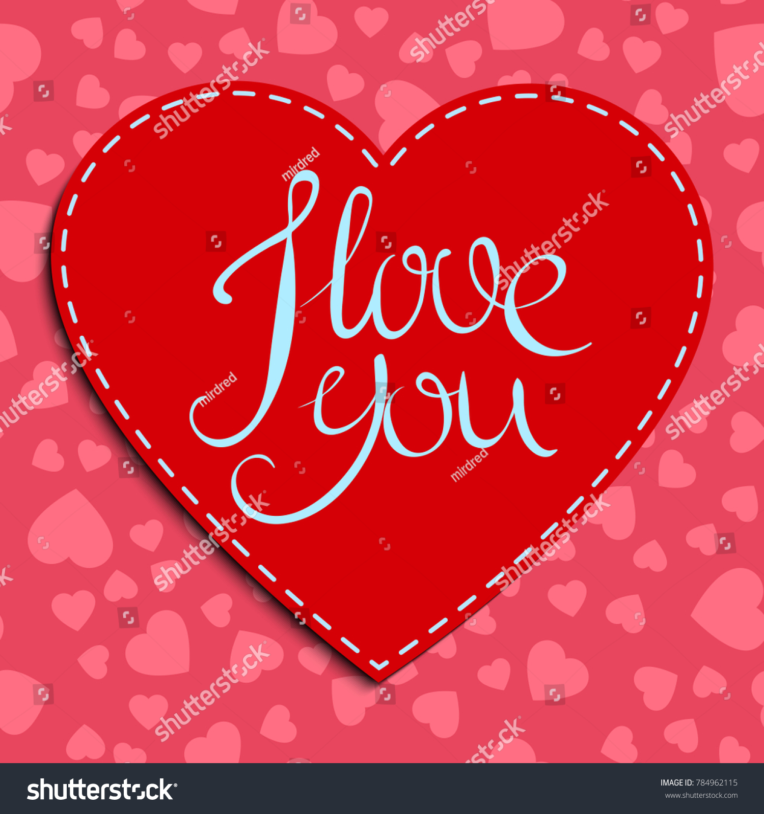 romantic red heart background