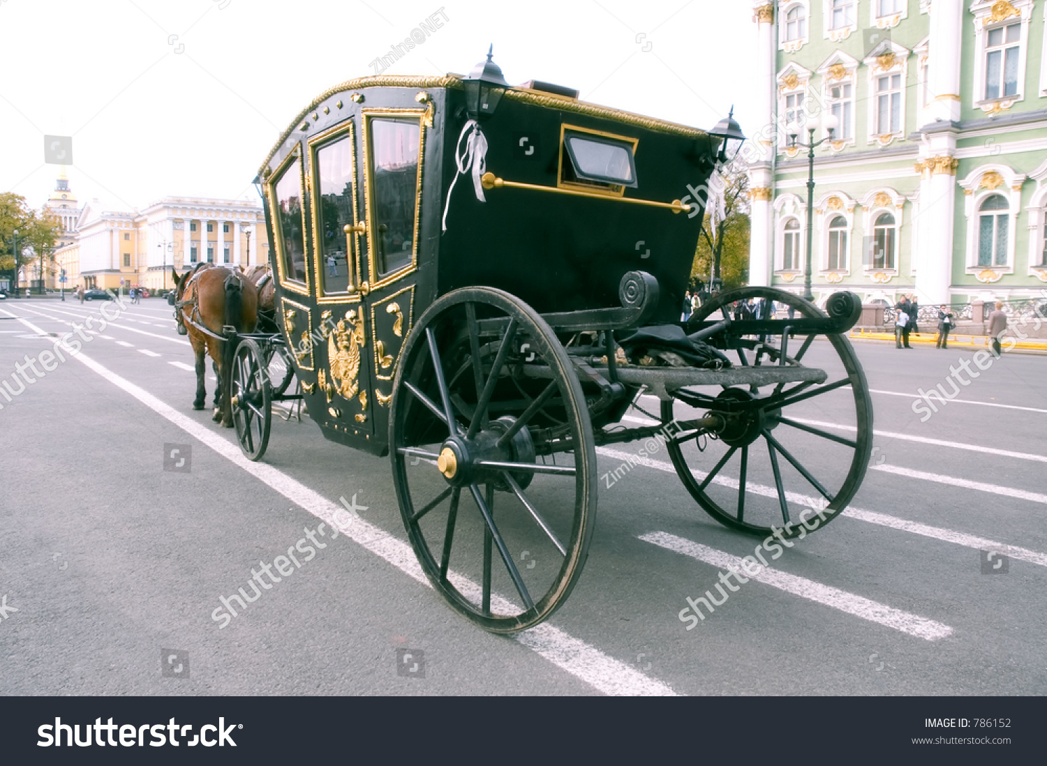 Carriage - back view - St. Petersburg  Russia