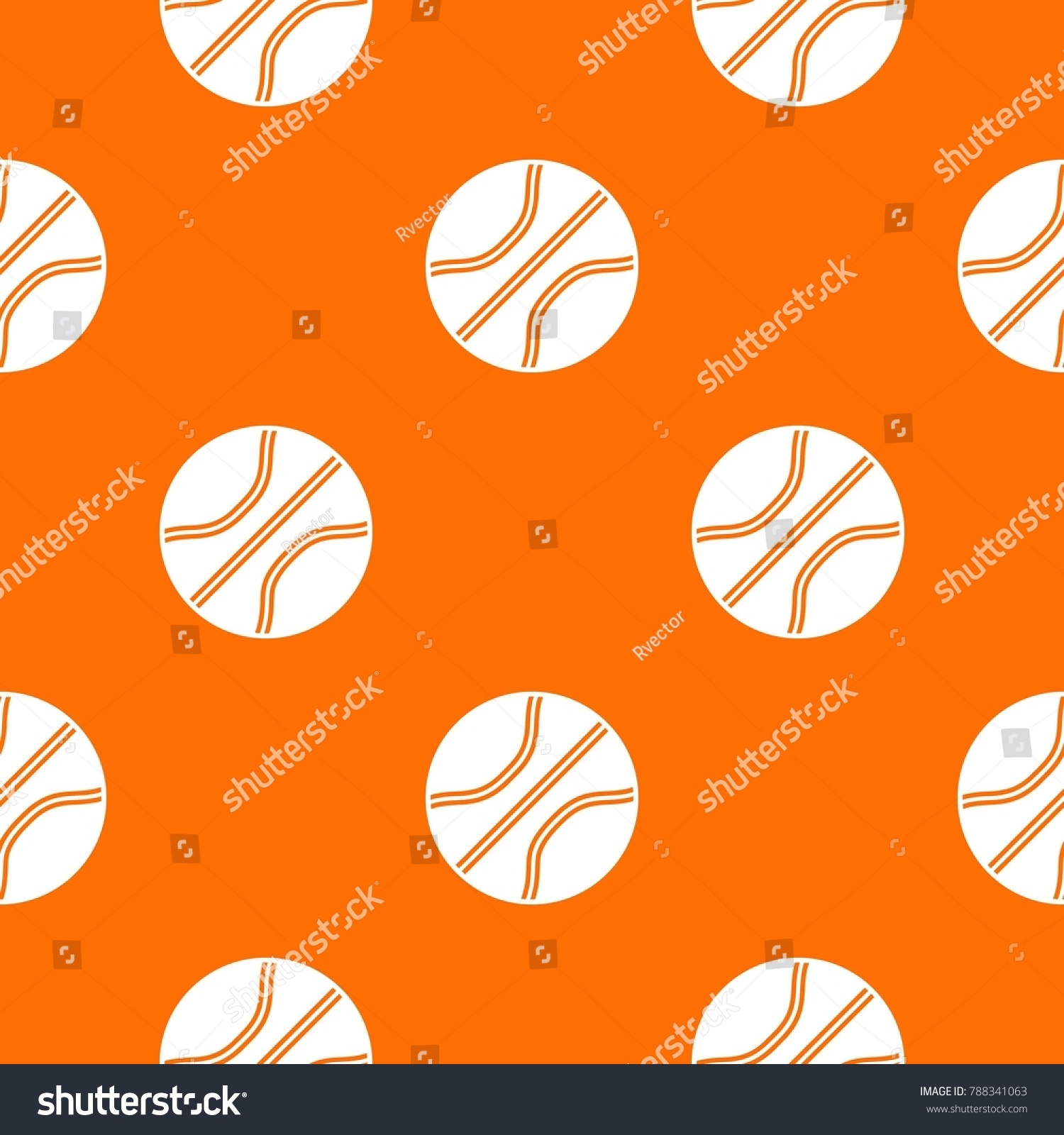 Basketball ball pattern repeat seamless in orange color for any design. geometric illustration