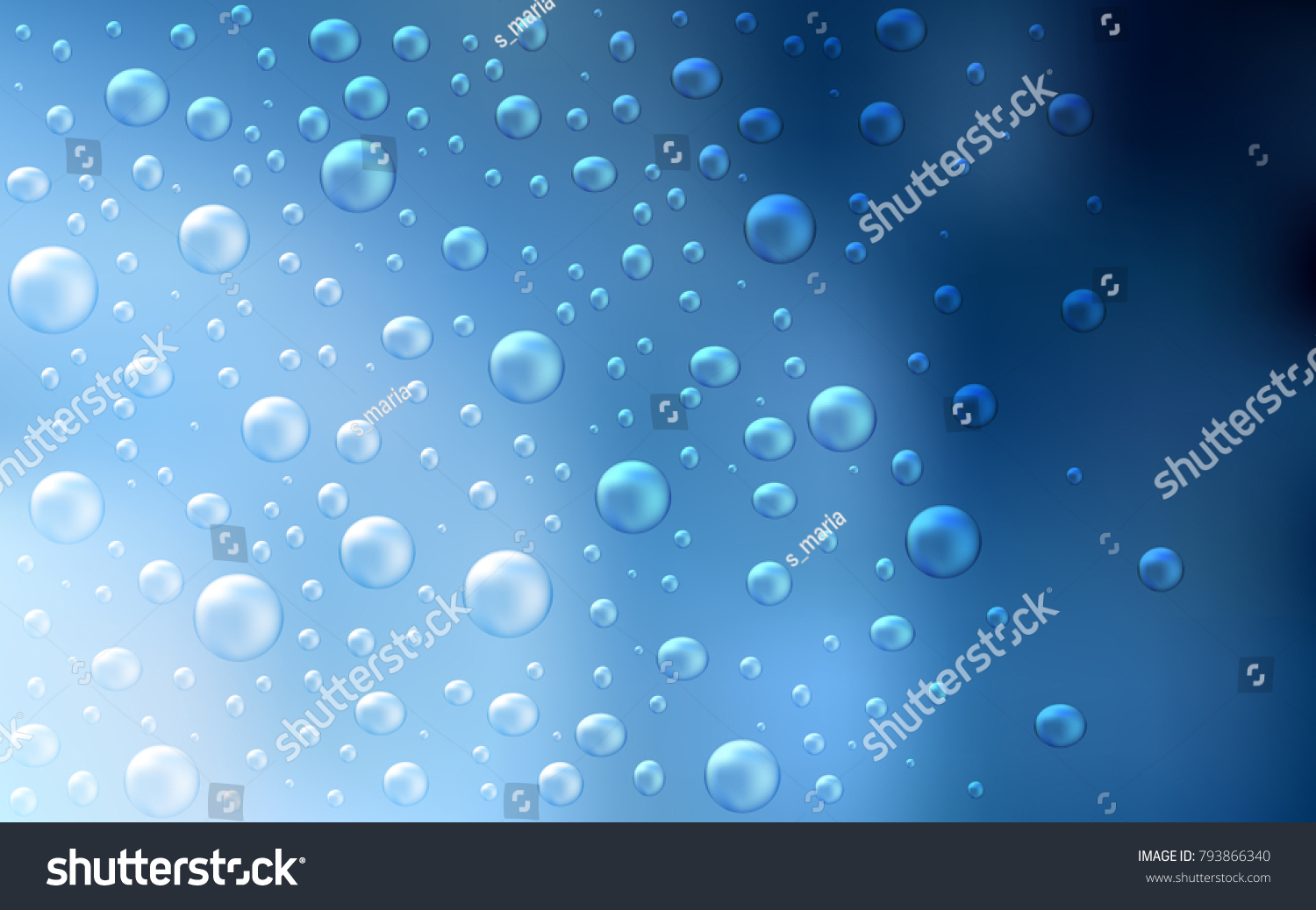 Light BLUE vector background with dots. Blurred bubbles on abstract background with colorful gradient. The pattern can be used for beautiful websites.