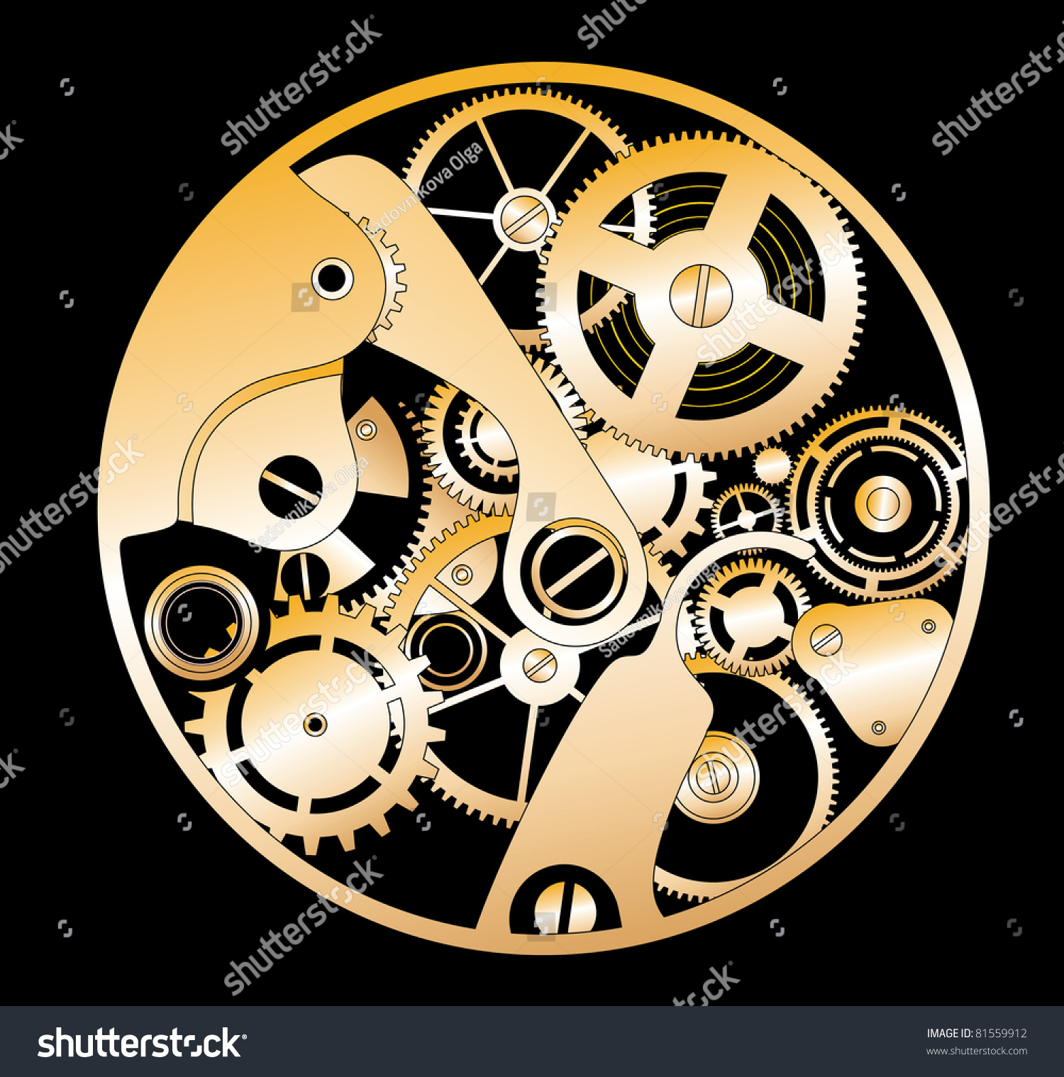 silhouette clockwork