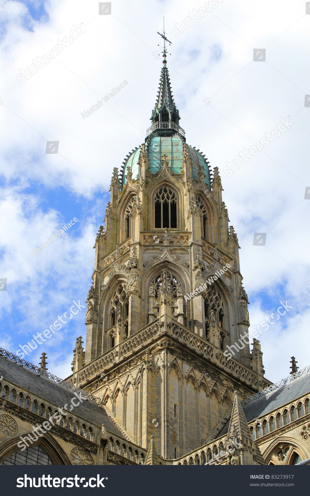 Central Tower  Bayeux Cathedral  Normandy