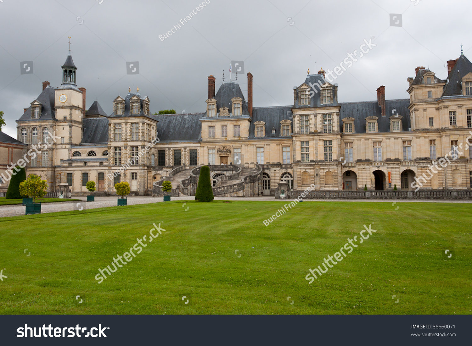 Chateau de Fontainebleau  residence of Napoleon I  Paris