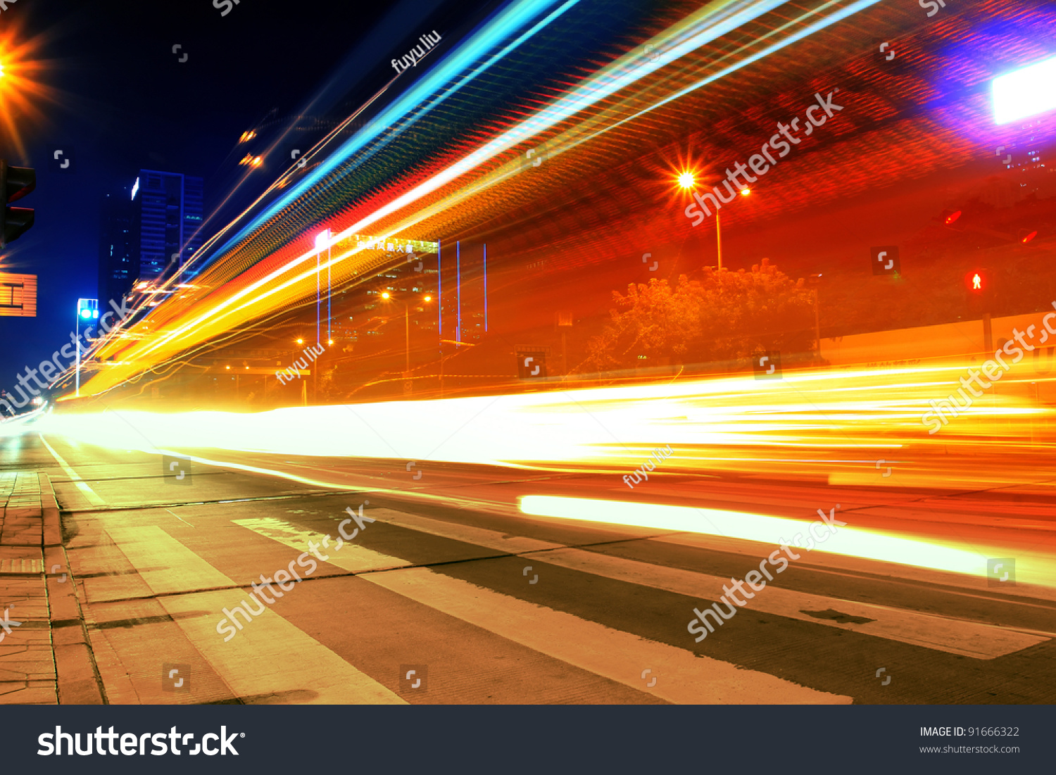 Night motion on urban streets