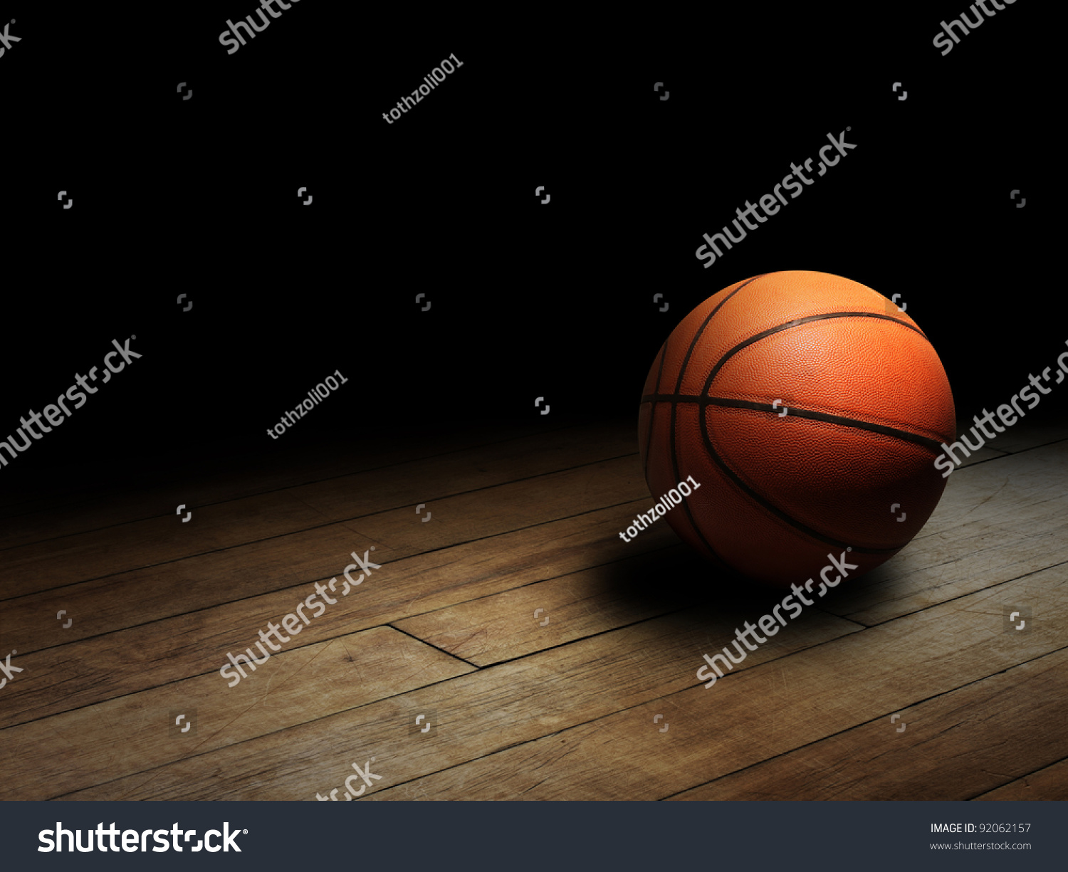 Basketball on Court