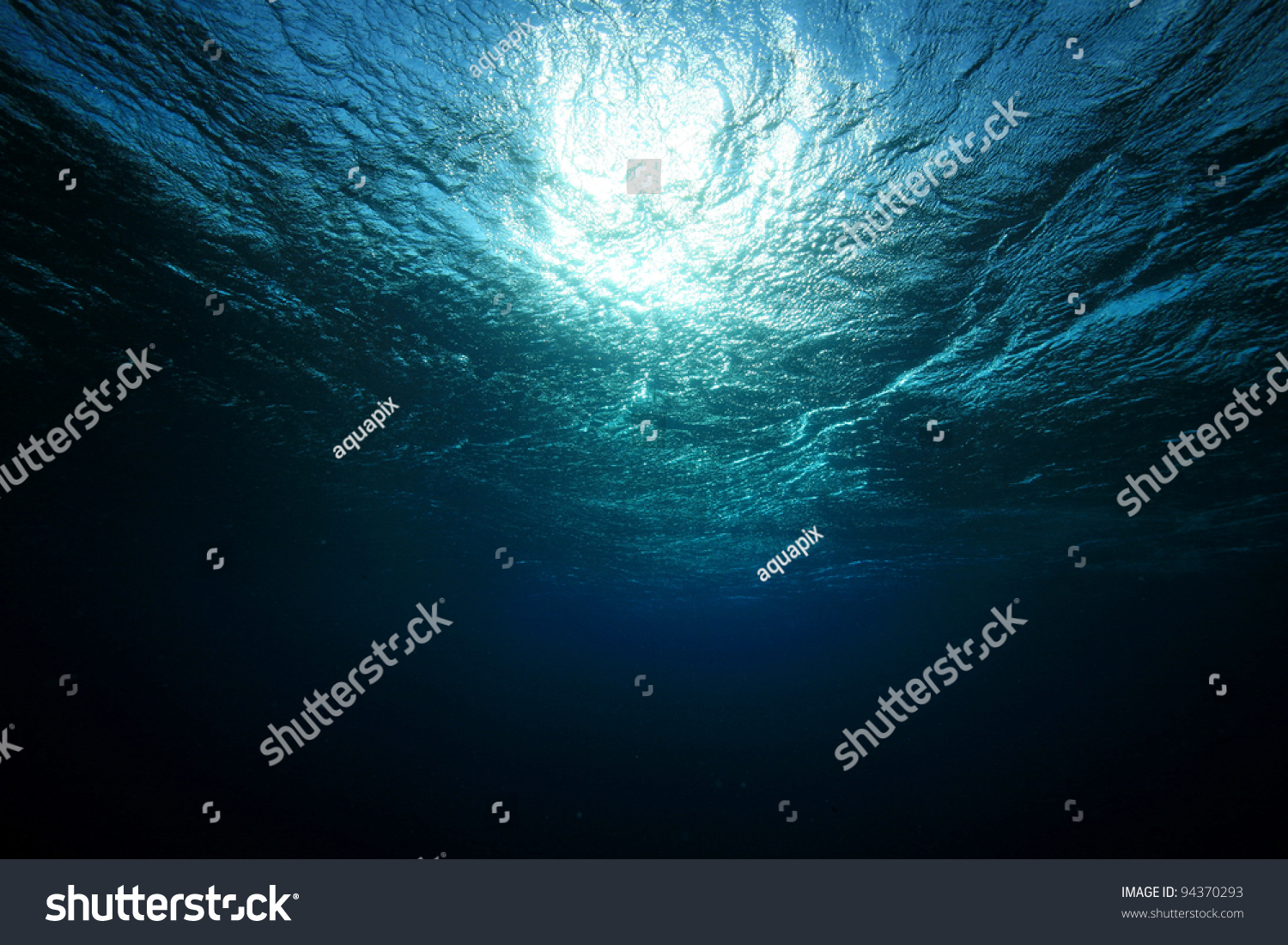 Water surface in the ocean