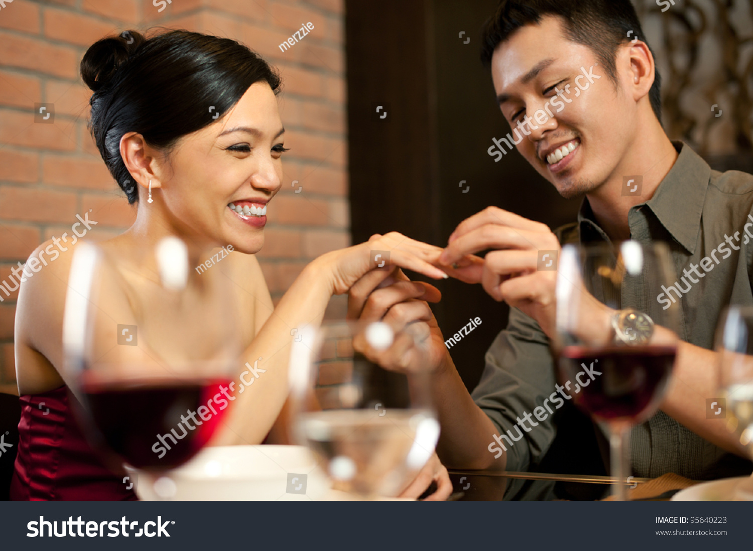 Asian Lifestyle Romantic Dinner