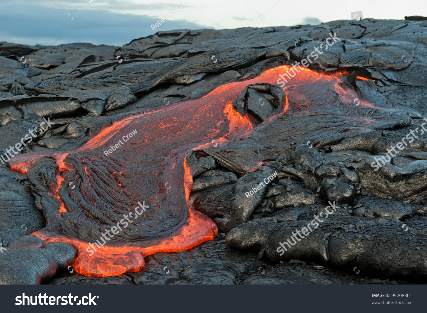Lava flow at Hawaii Volcano National Park