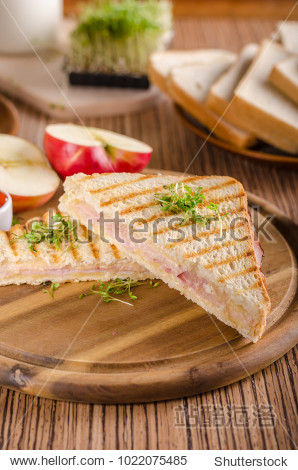 panini cheese ham toast fresh apple back to shool sandwich food