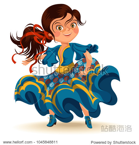 young woman dancing salsa on festivals celebrated in brazil