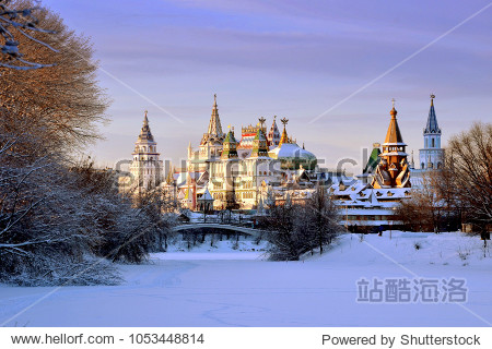 Fairytale castle. The Izmailovsky Kremlin in Mos