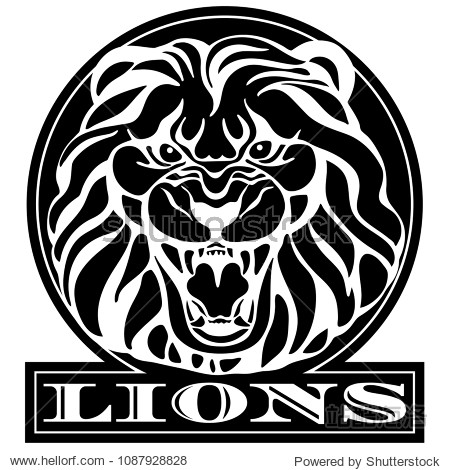 lion logo. lion head vector illustration