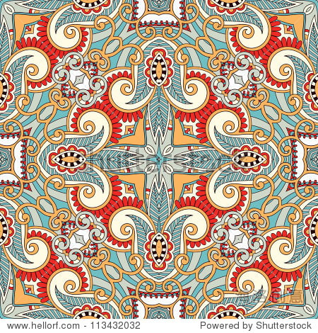 traditional ornamental floral paisley bandanna.