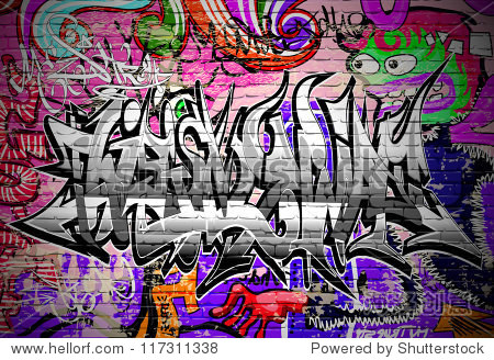 graffiti wall vector urban art - 站酷海洛正版图片, 视频, 音乐