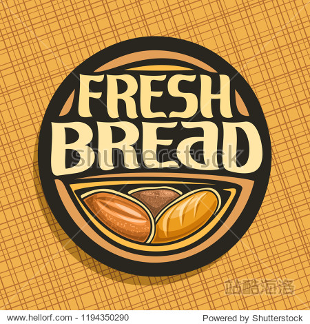 with original brush typeface for title text fresh bread black
